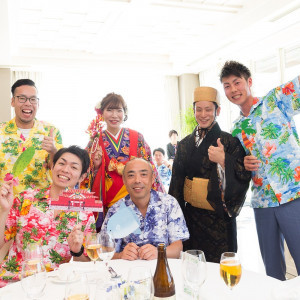 沖縄の伝統の琉装でハレノ日を迎えるのもおすすめ|セントレジェンダOKINAWA（CENTLEGENDA OKINAWA）の写真(7268091)