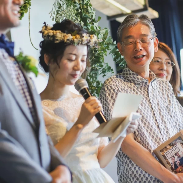 お二人のこれまでの「感謝の気持ち」をご両親やご家族、ご親族様に直接伝える美しい時間・・・