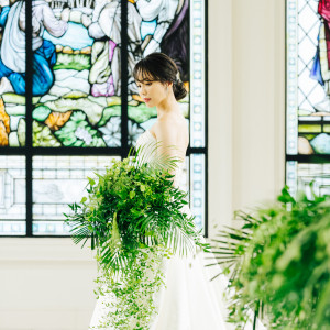 美しい花嫁をより輝かせるステンドグラス|フラン ベル アムールの写真(32216328)