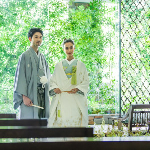 光溢れる開放的な空間で永遠の誓いを|InStyle wedding KYOTO/テイクアンドギヴ・ニーズウェディングの写真(53772950)