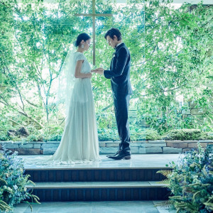 都心とは思えない自然を感じるチャペル|インスタイルウェディング京都 (InStyle wedding KYOTO)の写真(8809846)