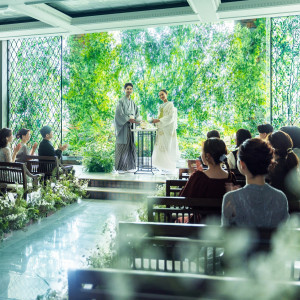 大切なゲストに見守られて忘れられない時間を|InStyle wedding KYOTO/テイクアンドギヴ・ニーズウェディングの写真(53764094)