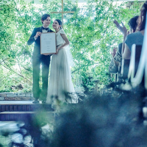 2人の空気感迄伝わるオリジナリティあふれるセレモニー|インスタイルウェディング京都 (InStyle wedding KYOTO)の写真(8809703)