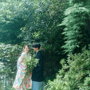 森に囲まれたフォレストテラスは自然を感じられるフォトスポットにもなる|the Terraceの写真(56313054)