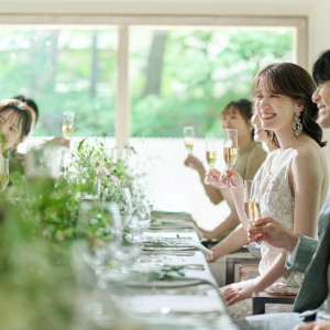 おふたりの大切なゲストとともにアットホームなパーティを♪
