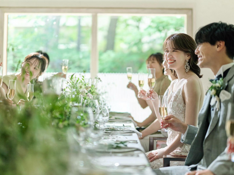 おふたりの大切なゲストとともにアットホームなパーティを♪