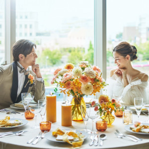 自然光を感じられるバンケット|ノートルダム横浜みなとみらい/FIVESTAR WEDDINGの写真(52068701)