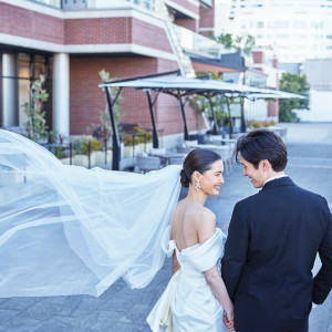 最旬のスポットで前撮りも人気！|ノートルダム横浜みなとみらい/FIVESTAR WEDDINGの写真(52065211)
