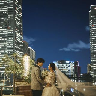 【夜景煌めくみなとみらい】スイーツ試食*クイック見学&大聖堂で挙式体験