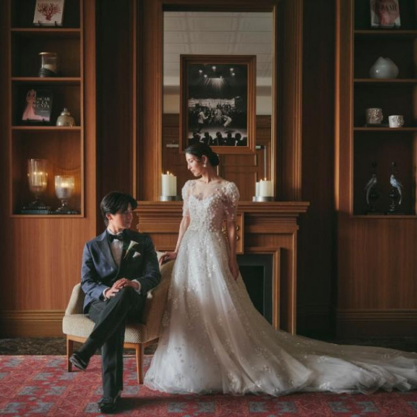 幻想的な冬のウエディング