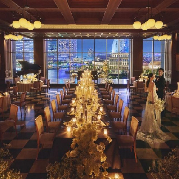 幻想的な冬のウエディング