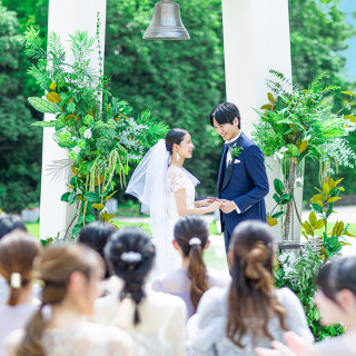 大切なゲストと自然に包まれて清らかなワンシーン