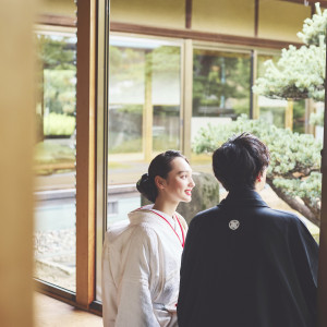 和洋どちらのお衣装でも似合う空間|渭水苑／祥雲閣（いすいえん／しょううんかく）の写真(41434137)