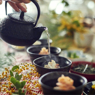 鯛茶漬けやお茶漬けビュッフェなどの和食の料理演出も人気。