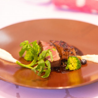 メインディッシュのお肉は食べ応え抜群＊*