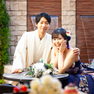 テラスでの開放感あるお写真も人気!