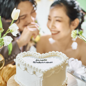ウェディングケーキはフルオーダー可能&デザートビュッフェなど、食の演出もおまかせを♪|lu CREA -ル・クレア-の写真(38451859)