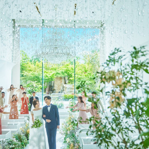 大切なゲストからの祝福を受けて幸せが溢れる瞬間|郡山モノリスの写真(46278280)