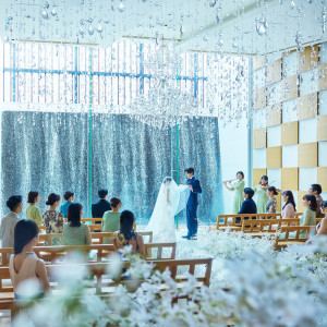 特別な空間でのセレモニーはゲストにとっても記憶に残る時間に|松山モノリスの写真(54481917)