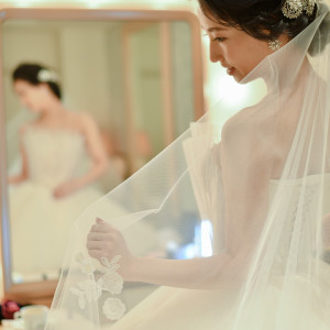透けるウエディングベールは結婚式に欠かせないアイテム|インフィニート 名古屋＜エルフラットグループ＞の写真(20231360)