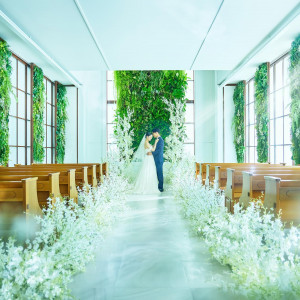 全天候型チャペルだから天候に左右されず、理想の挙式が思いのまま|パラッツォ ドゥカーレ 麻布 （Palazzo Ducale AZABU）の写真(55892535)