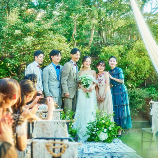 ゲストと距離が近い分、笑顔も溢れる挙式に