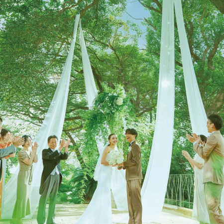 ガーデンでの人前式も人気！