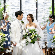 結婚式 お飾り 実例写真！取り外しオフショルダーのみ オフホワイト くるみ
