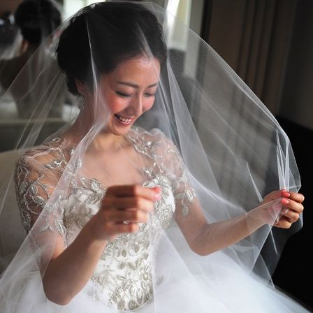 ベールダウンはより感動的な気分に|ニーズみなとみらい VERANDA by T&G WEDDING(旧 ベイサイド迎賓館ベランダ)の写真(1018907)