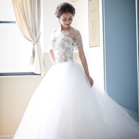 純白なドレスを身に纏い、幸せを実感|ニーズみなとみらい VERANDA by T&G WEDDING(旧 ベイサイド迎賓館ベランダ)の写真(1018910)