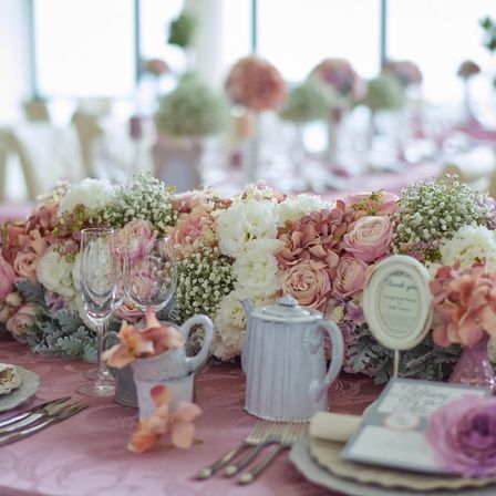 ピンク×白のコーデは花嫁の憧れ|ルミヴェールTOKYOの写真(965464)