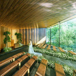 【2026年9月リニューアルオープン】生まれ変わる『光と森のチャペル』※写真は完成予想図|TRUNK(HOTEL)(トランクホテル)の写真(56548314)