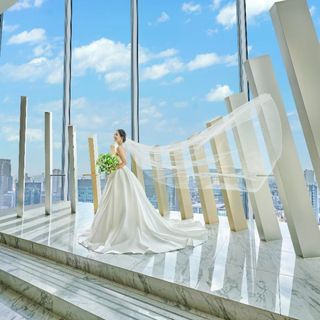 ＼豪華ドレス無料／憧れプレ花嫁体験×天空チャペル*豪華試食