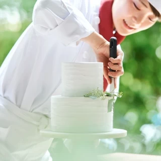 パティシエがつくるケーキは美味しいとゲストからも好評！