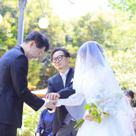 【Baton Touch】大切なご新婦様をお父様がご新郎様へ