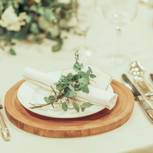ショープレートを変えるだけでお好みのテイストにも変更可能|ノートルダム下関/FIVESTAR WEDDINGの写真(23234375)