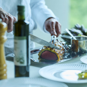 臨場感溢れる料理演出|ノートルダム下関/FIVESTAR WEDDINGの写真(50587945)