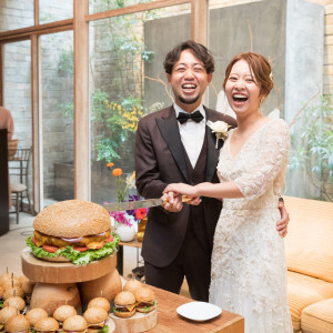 ハンバーガー入刀|THINGS Aoyama Organic Garden.dthの写真(54399642)