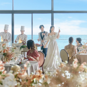 パーティーを華やかに盛り上げる多彩な設備をご用意しています。|THE SURF OCEAN TERRACE（ザ・サーフ オーシャンテラス）の写真(53901348)