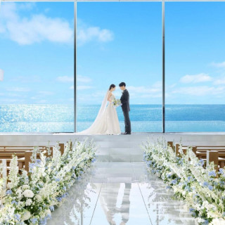 《SURF人気NO1◎衣装3着贈呈》海×空の挙式&和牛試食&NEW演出