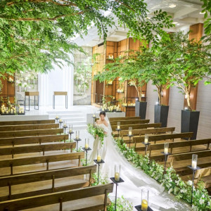 ※残2【ドレス2着分ご優待】光×緑のチャペル◆写真映え体験＆3万試食