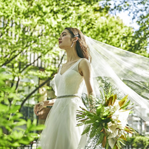 緑に囲まれた会場でおふたりらしい結婚式を|ザ ストリングス 表参道の写真(7808599)