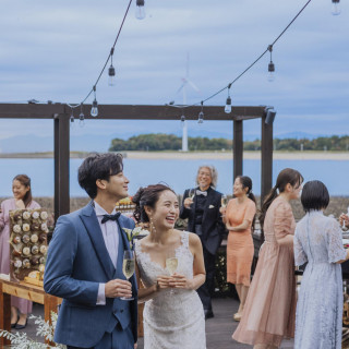 海を感じながらゲストと楽しむお料理