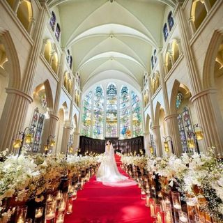 《AM来館*挙式無料》記憶に残る大聖堂と美食!黒毛和牛4万試食付