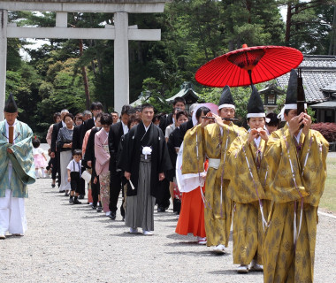 護国神社参進の儀