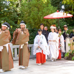 進雄神社神前式参進の儀|WABI やまどりの写真(4893872)