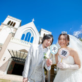 青空と教会が最高のガーデン!