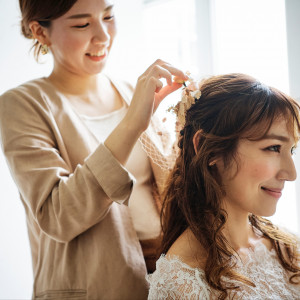 新婦自身がイメージするヘアメイクはもちろん、まだ自分では気づいていない魅力を引き出してくれる|ensoleille（アンソレイユ）の写真(54762945)