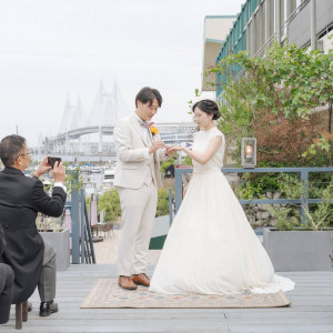 みなとみらいの景色をバックに|UNION HARBOR（ユニオンハーバー）の写真(49034791)