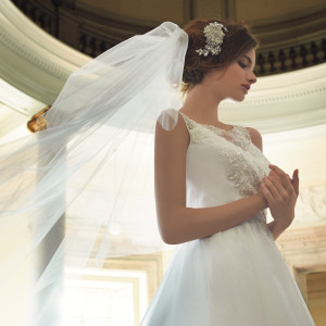 純白のウエディングドレスで永遠の愛を誓う|琵琶湖マリオットホテルの写真(1996655)